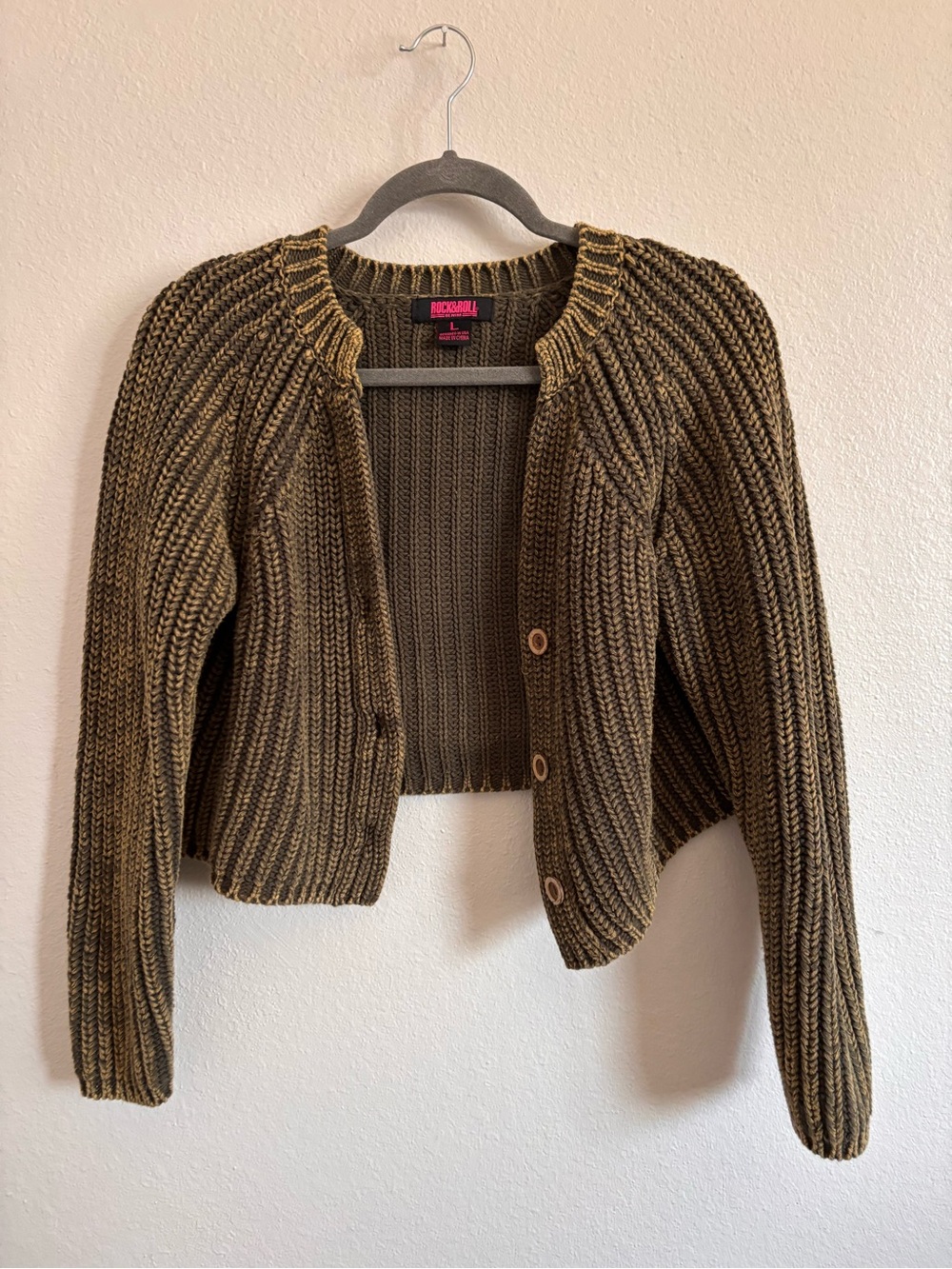 Women's Rock & Roll Chunky Knit Cardigan